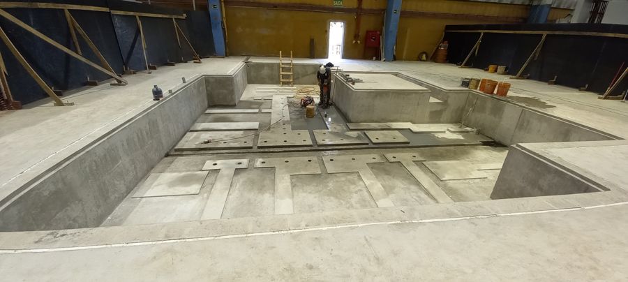 Abertura em base de concreto